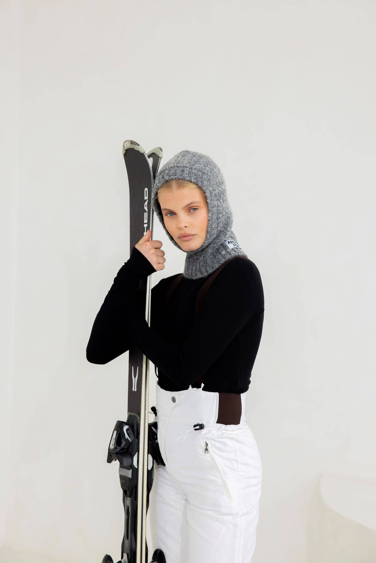 ARCTIC FOX Alpaca Balaclava Fitted Hood - Alpine Cloud - FW25