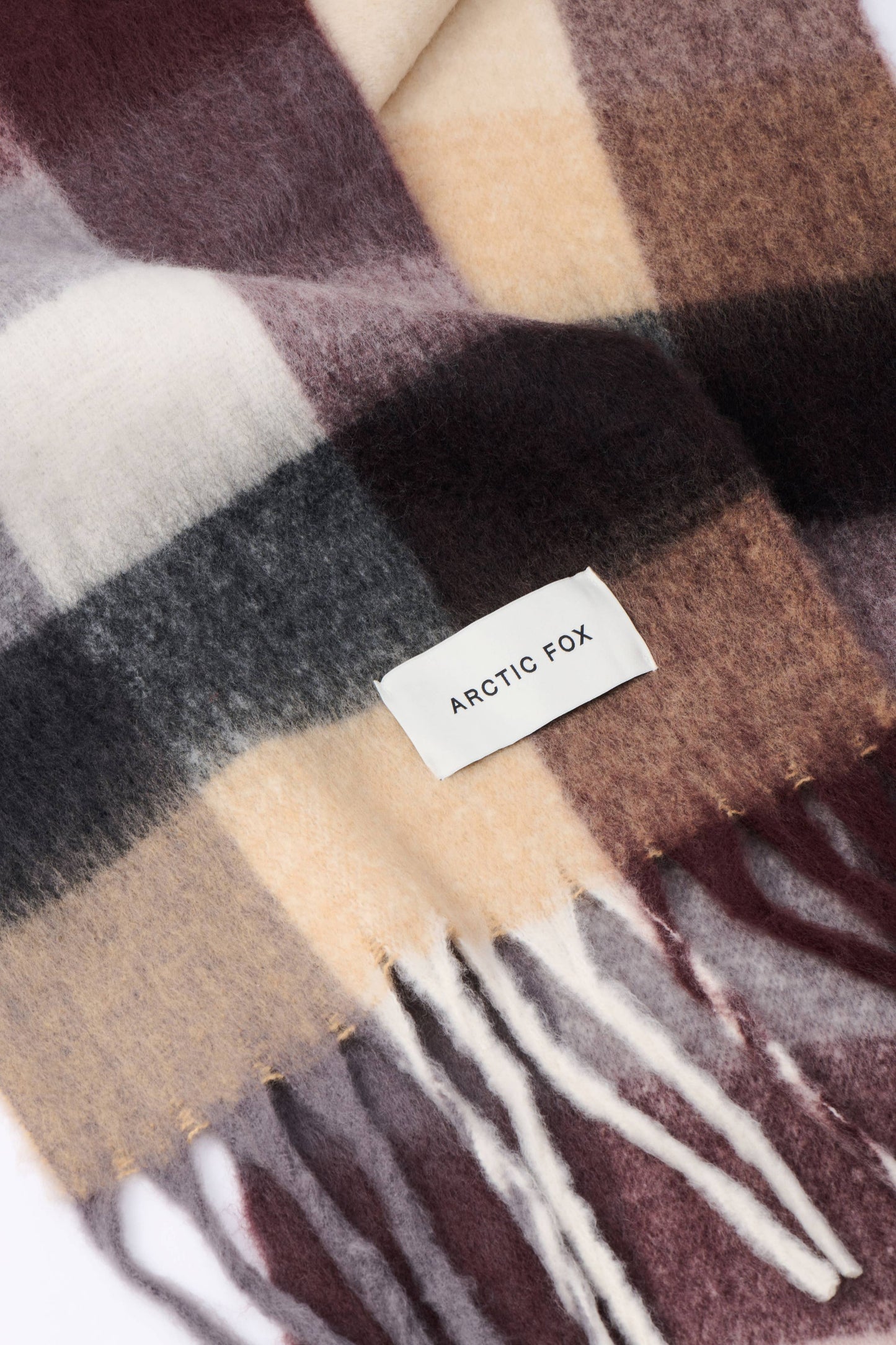 ARCTIC FOX The Reykjavik Scarf - 100% Recycled - Purple/Brown - FW25