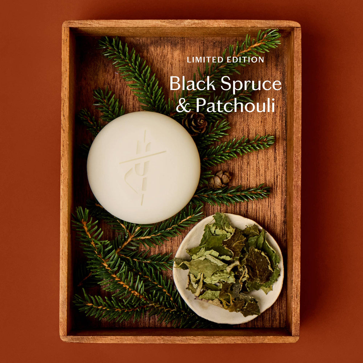 KATE MCLEOD Black Spruce & Patchouli | Deep Moisturizing Lotion Bar