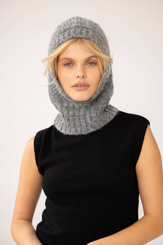 ARCTIC FOX Alpaca Balaclava Fitted Hood - Alpine Cloud - FW25