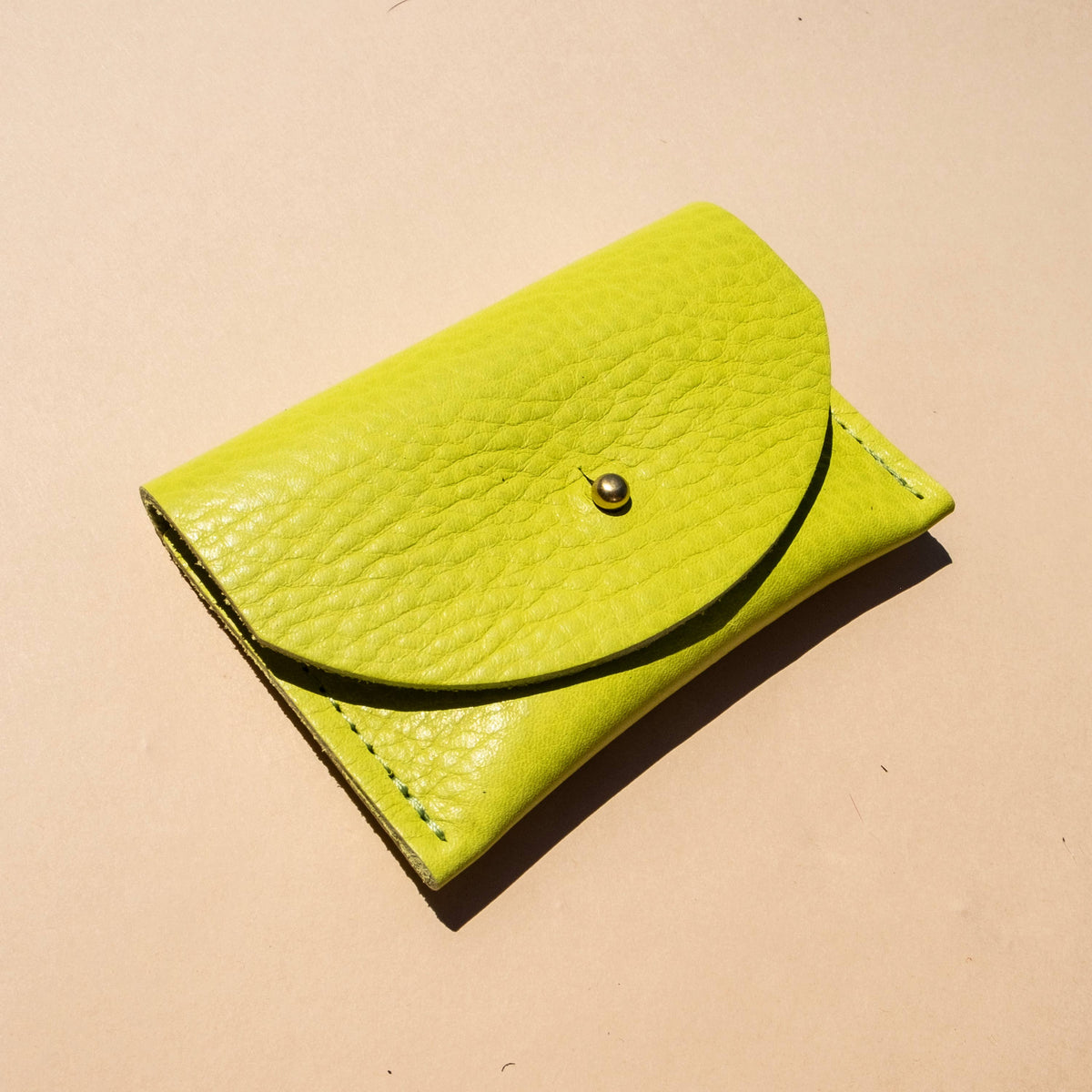 PRIMECUT Cardholder - Chartreuse Leather