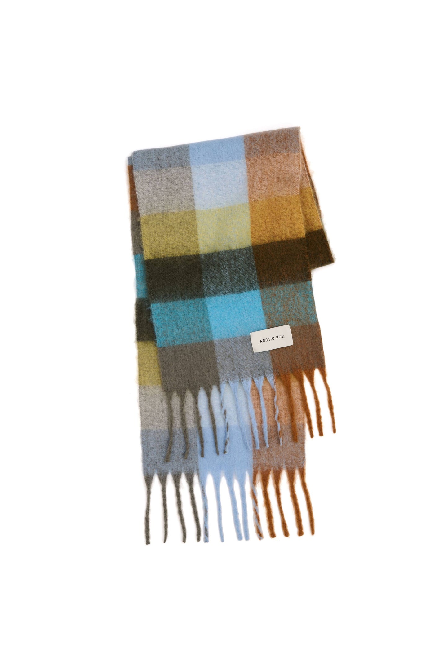 ARCTIC FOX The Reykjavik Scarf - 100% Recycled - Blue/Orange - FW25