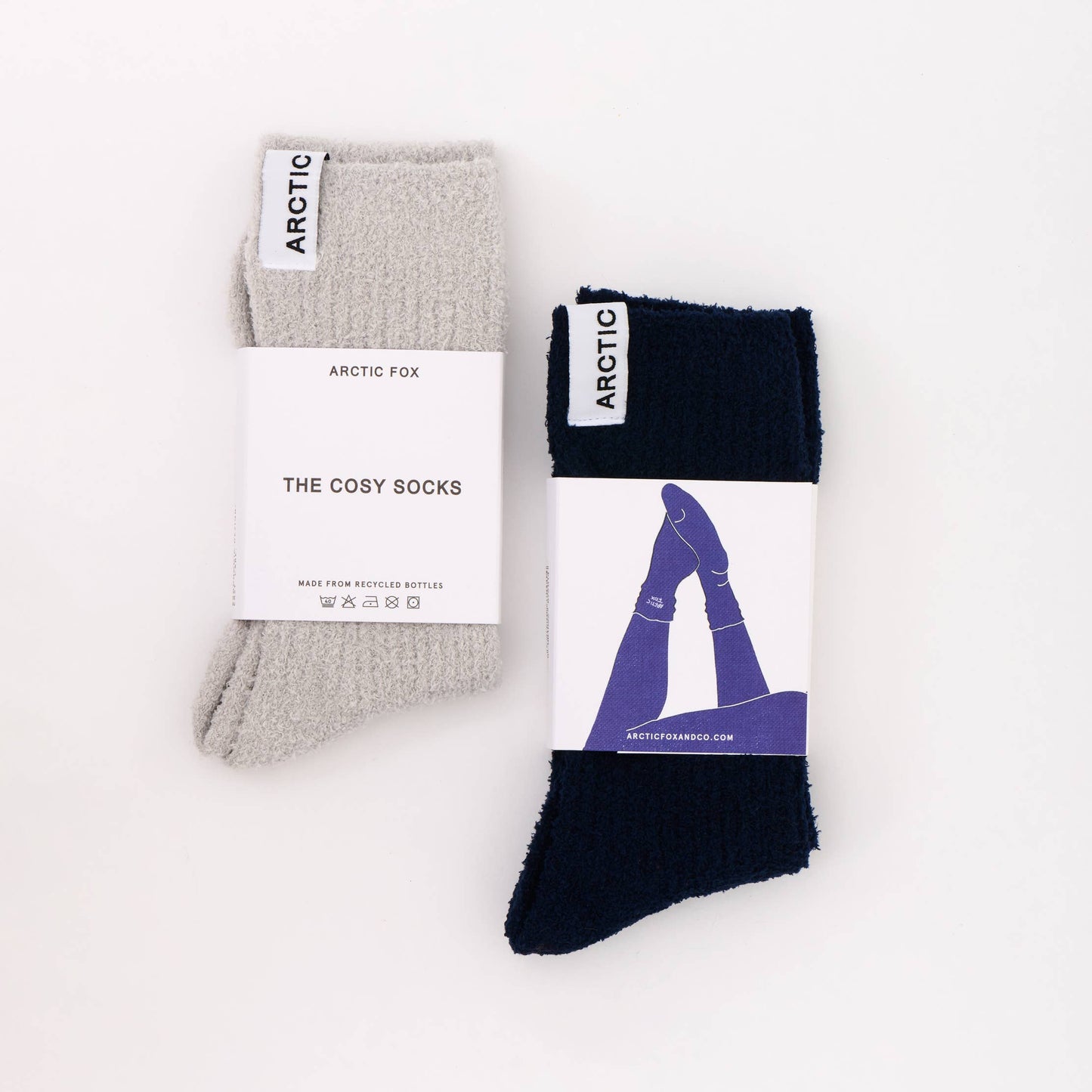 ARCTIC FOX Cosy Socks - 100% Recycled - Muted Pink - FW25