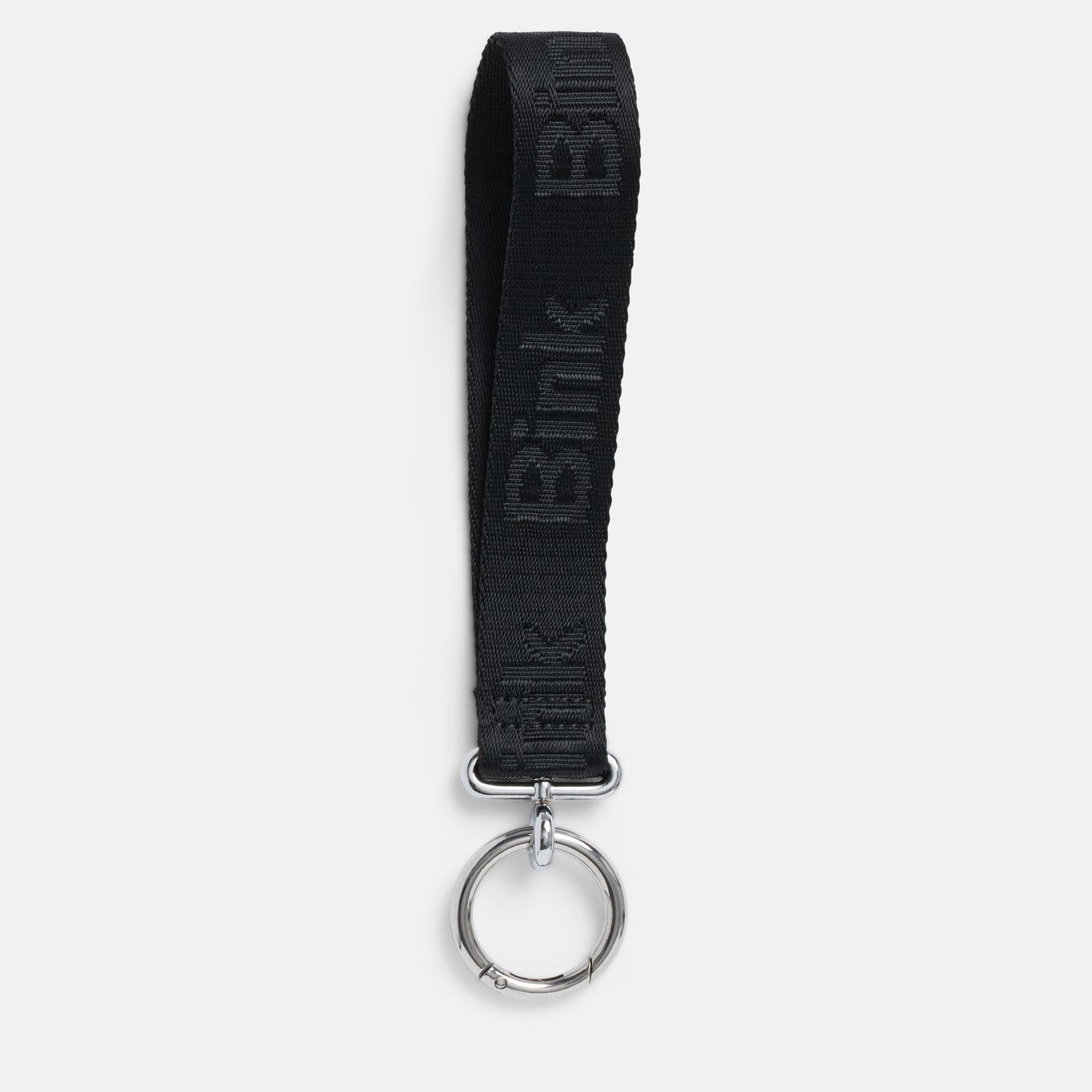 Black keychain with 'Bink' branding on a white background