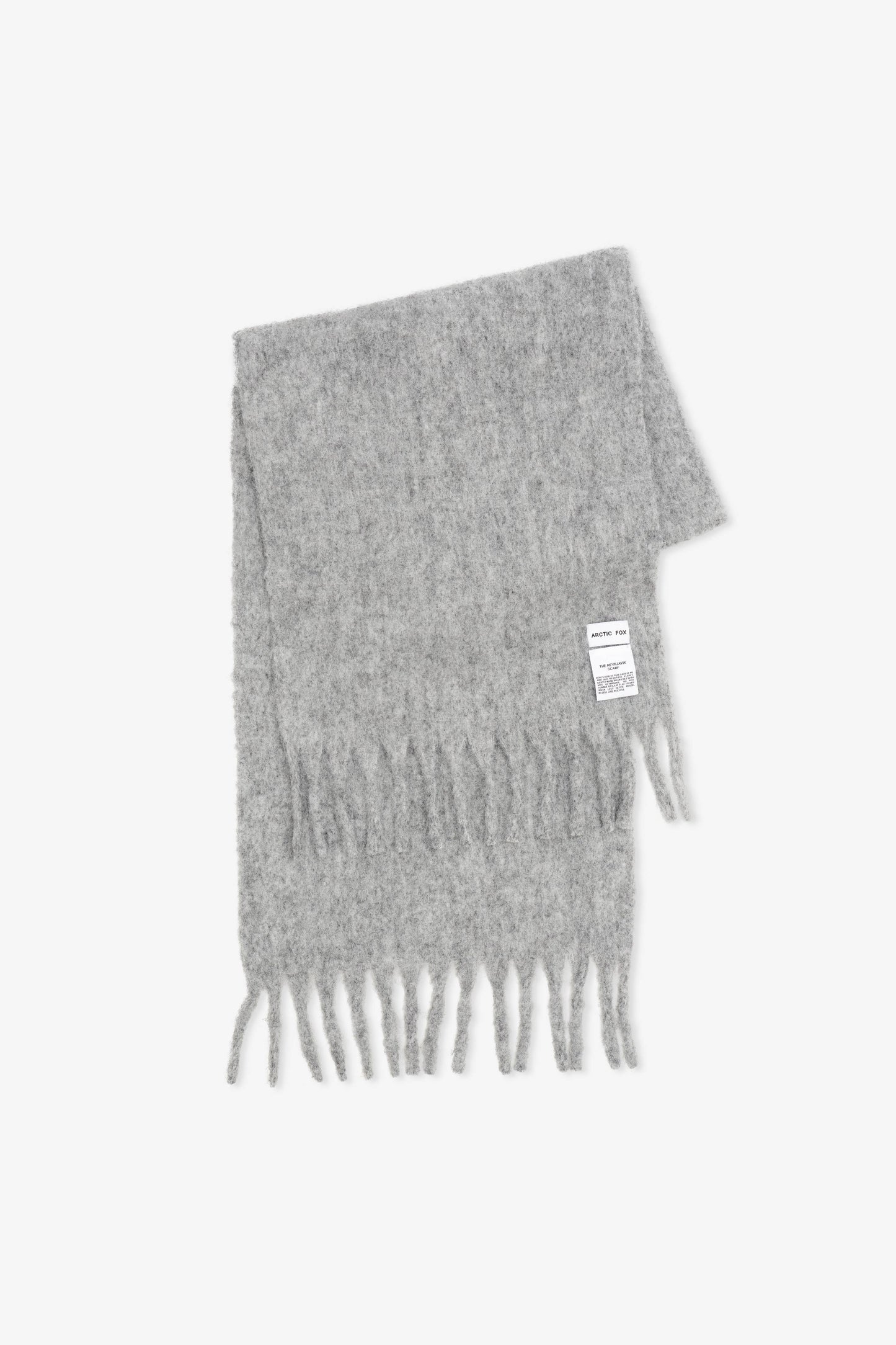 ARCTIC FOX The Reykjavik Scarf with RWS Wool - Grey - FW25