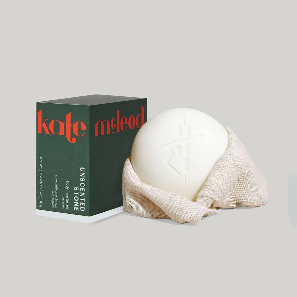 Kate McLeod Unscented Stone | Deep Moisturizing Lotion Bar: Starter Kit (3.5 oz)