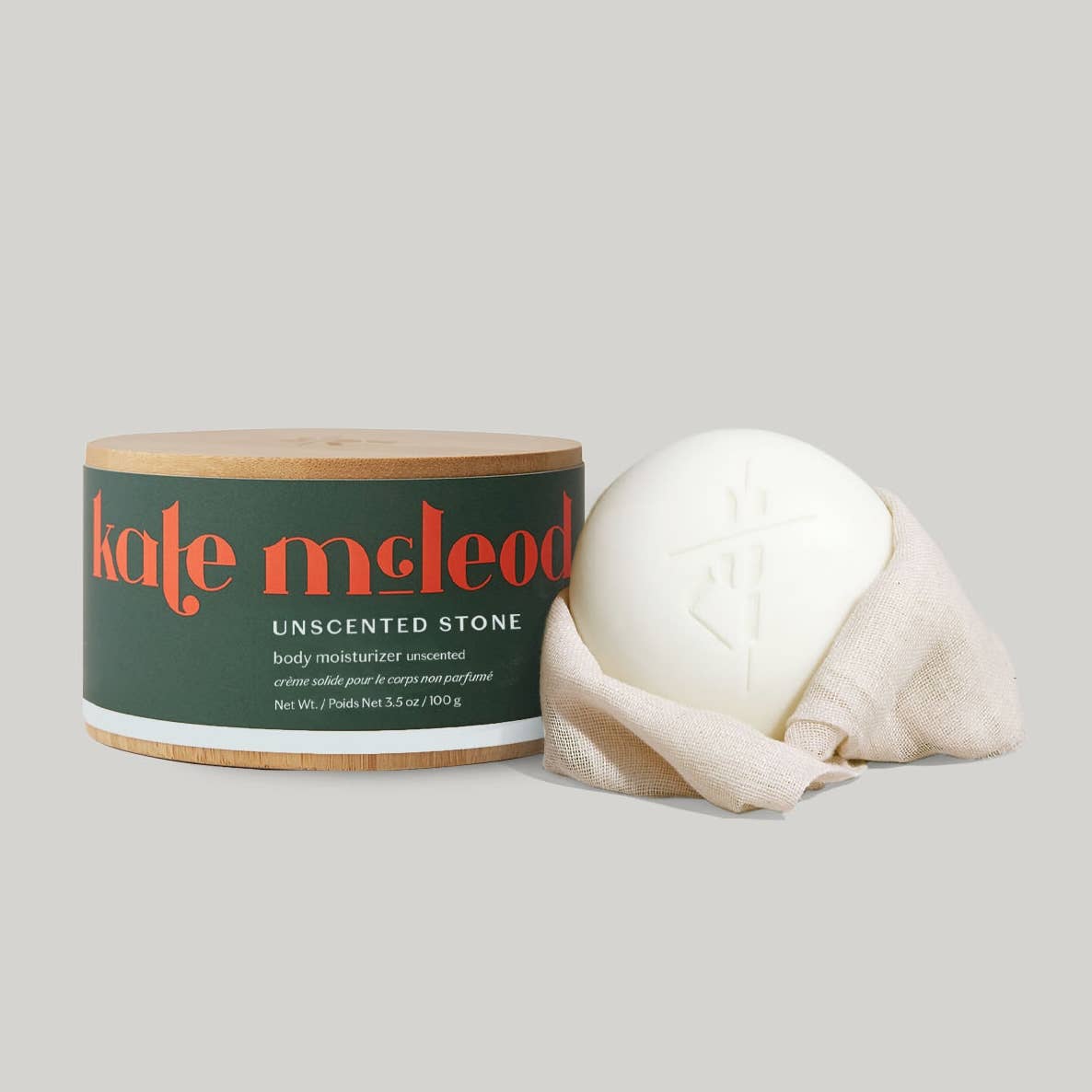 Kate McLeod Unscented Stone | Deep Moisturizing Lotion Bar: Starter Kit (3.5 oz)