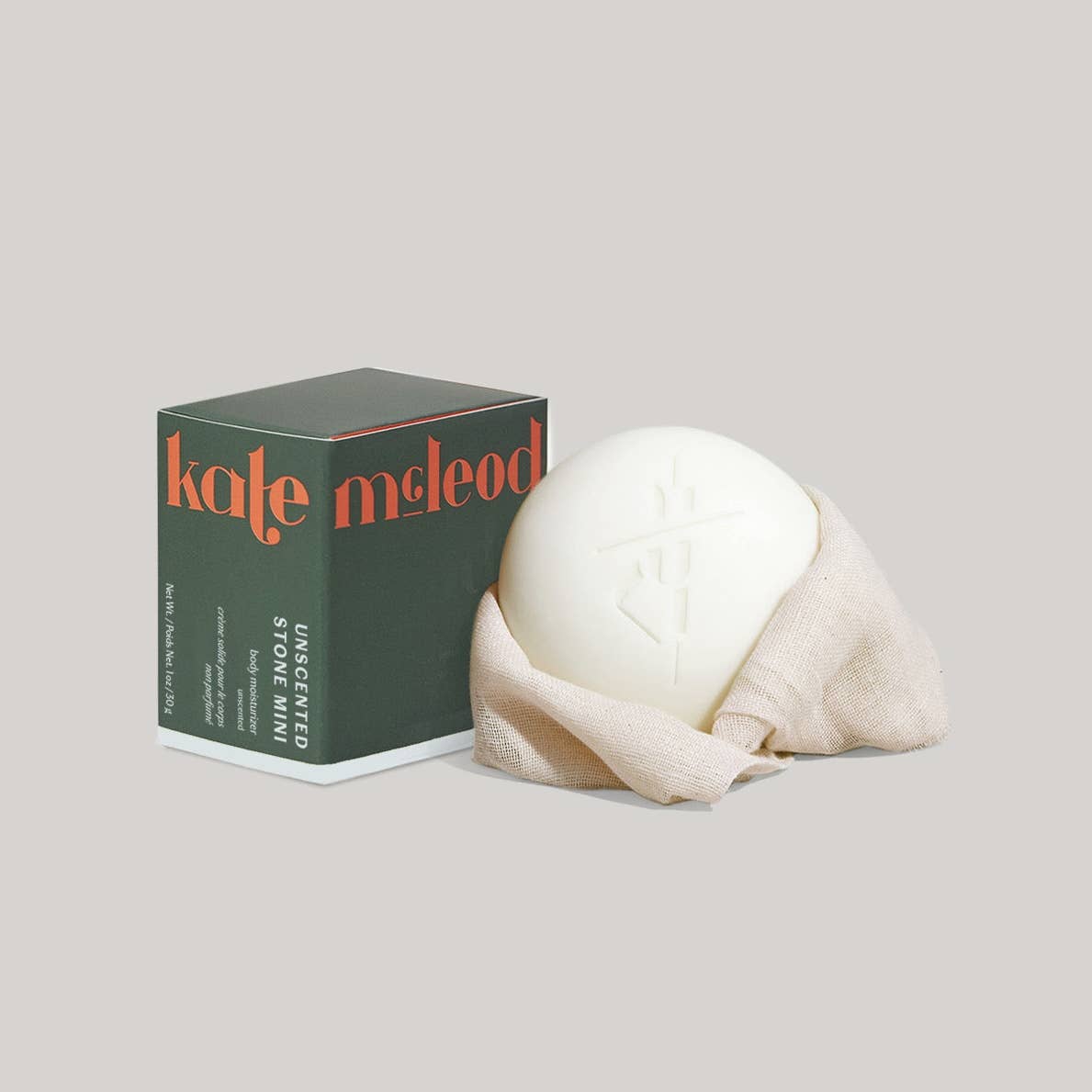 Kate McLeod Unscented Stone | Deep Moisturizing Lotion Bar: Starter Kit (3.5 oz)