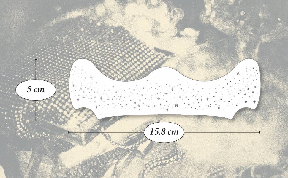 Silver Glitter Freckles Makeup Patches: 6