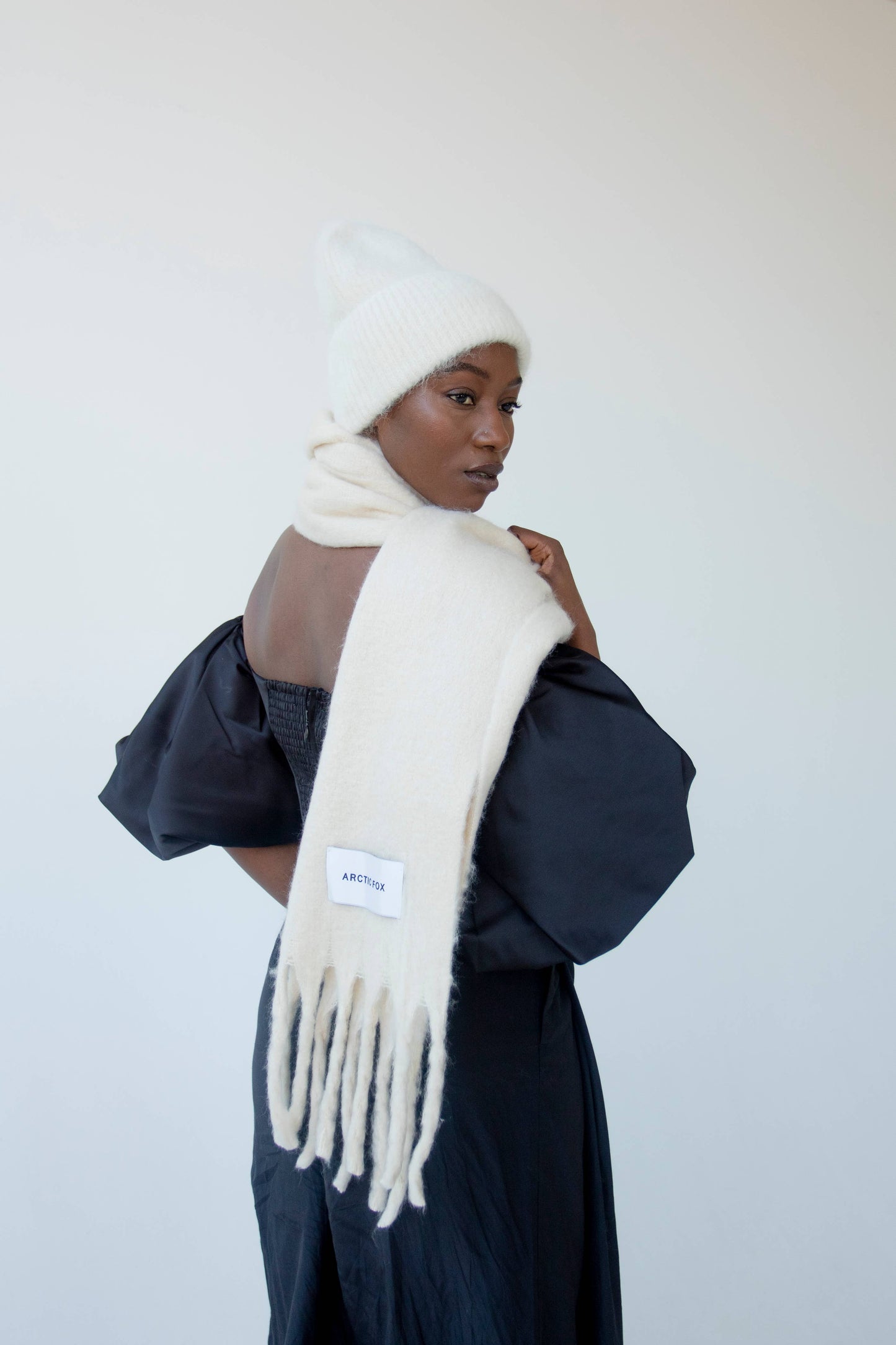 ARCTIC FOX The Reykjavik Scarf - 100% Recycled - Pebble Beige - FW25