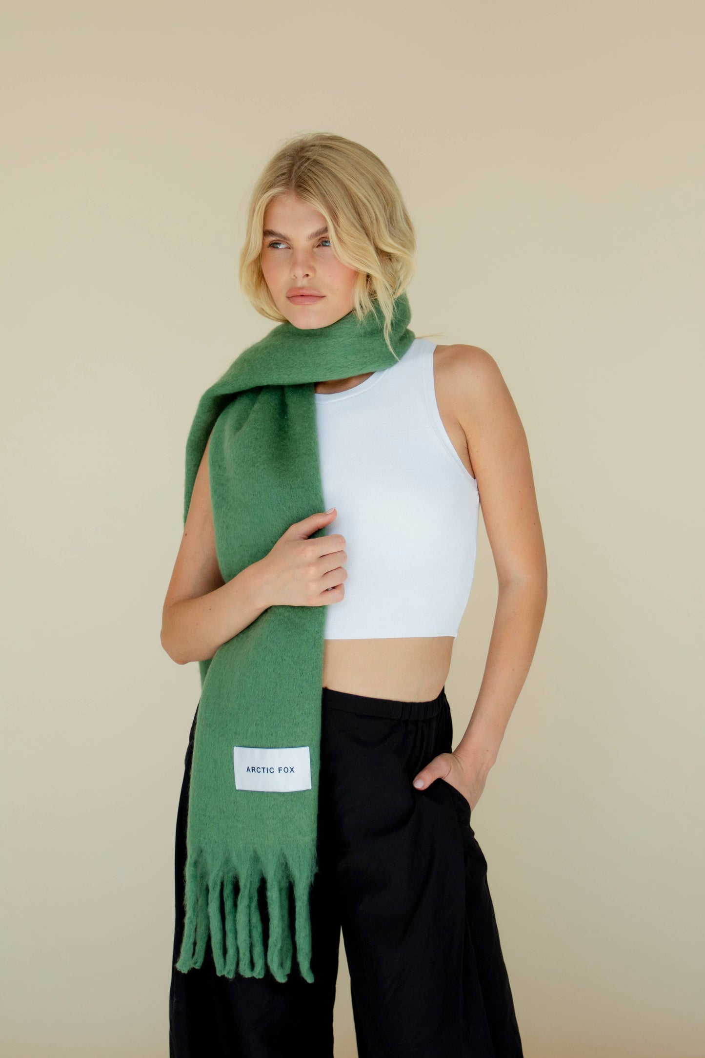 ARCTIC FOX The Stockholm Scarf - 100% Recycled - Forest Fern - FW25