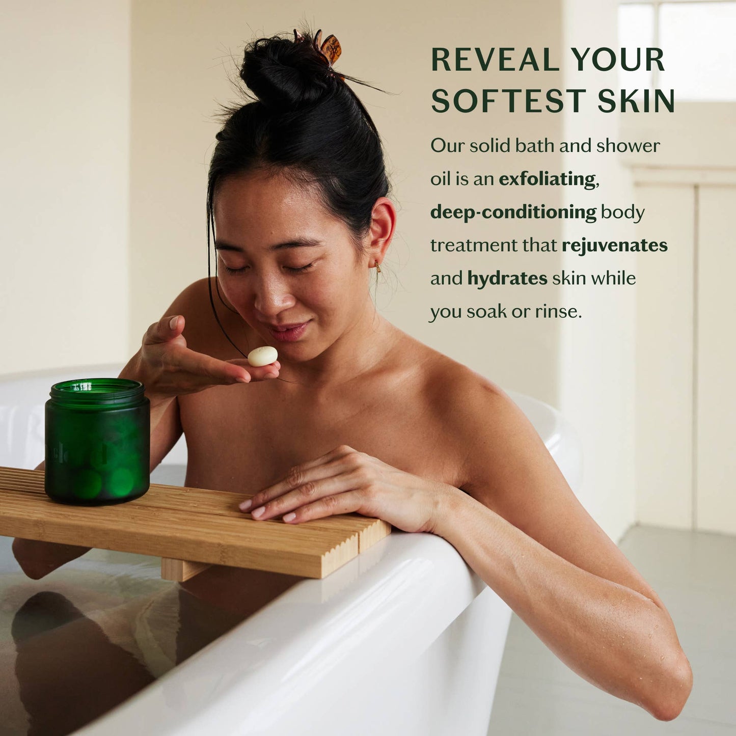 KATE McLEOD Breathe Pebble | Deep Moisturizing Solid Bath & Shower Oil: Tray of 20