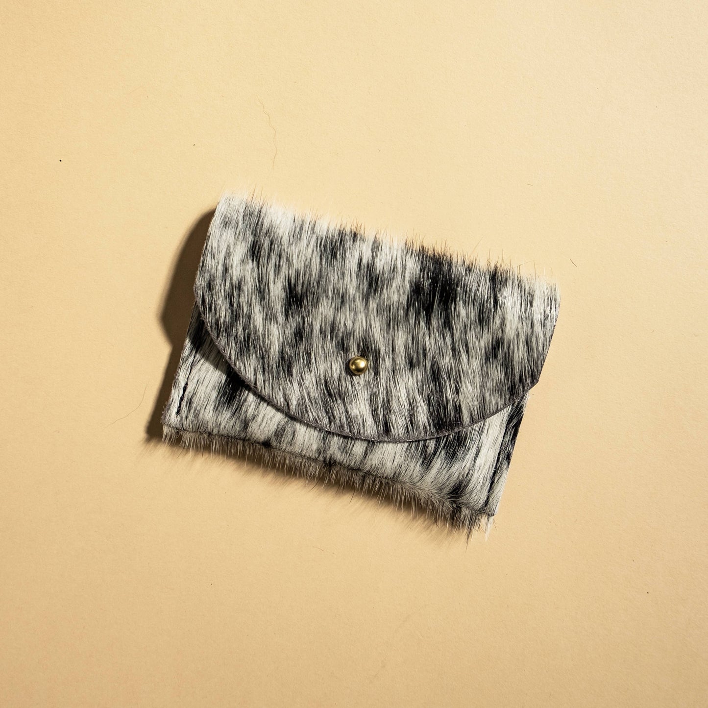 PRIMECUT Cardholder | Salt + Pepper Hair on Hide