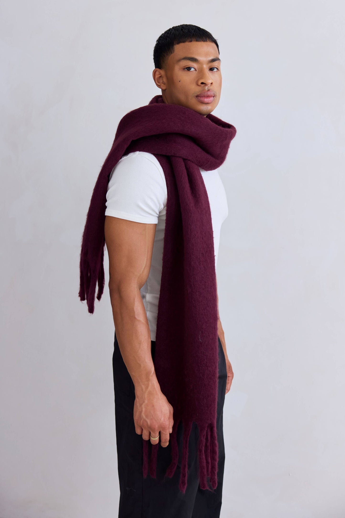 ARCTIC FOX The Stockholm Scarf - 100% Recycled - Cherry Lacquer - FW25