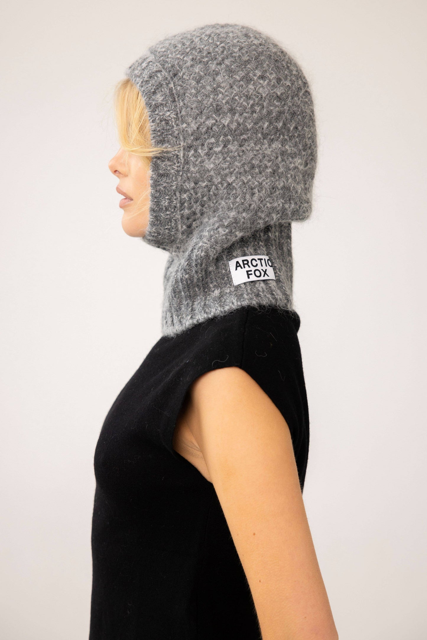 ARCTIC FOX Alpaca Balaclava Fitted Hood - Alpine Cloud - FW25