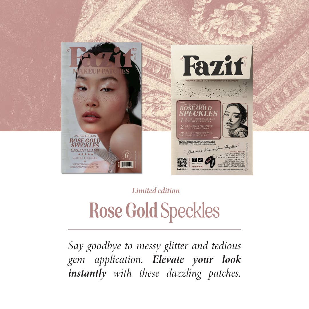 FAZIT Rose Gold Stardust Speckles Halloween Makeup Glitter