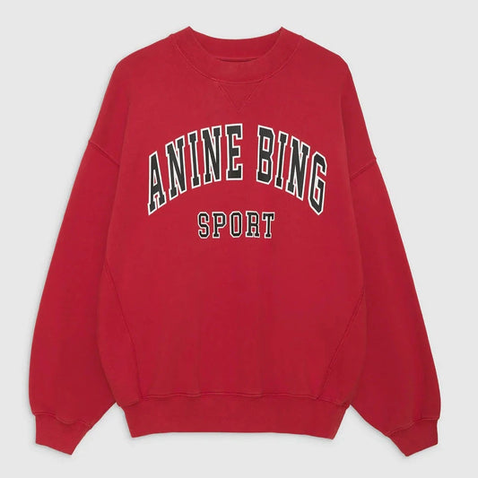 ANINE BING Jaci Sweatshirt | Red