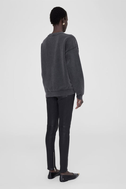 ANINE BING Spencer Sweatshirt | Spotted Leopard