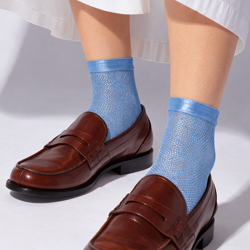 MARIA LA ROSA Net Laminated Socks