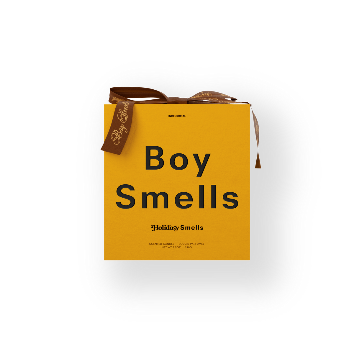 Boy Smells Incensorial Candle box