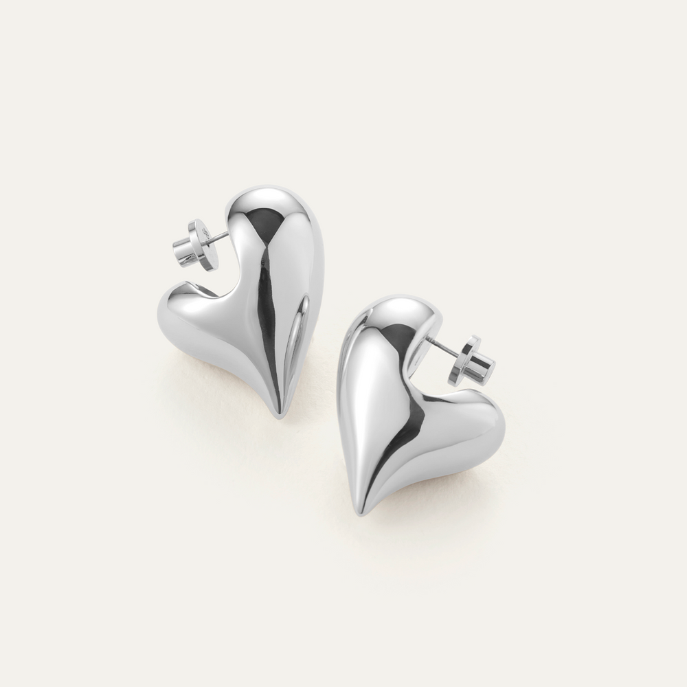 JENNY BIRD Art Heart Puff Earrings