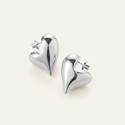 JENNY BIRD Art Heart Puff Earrings