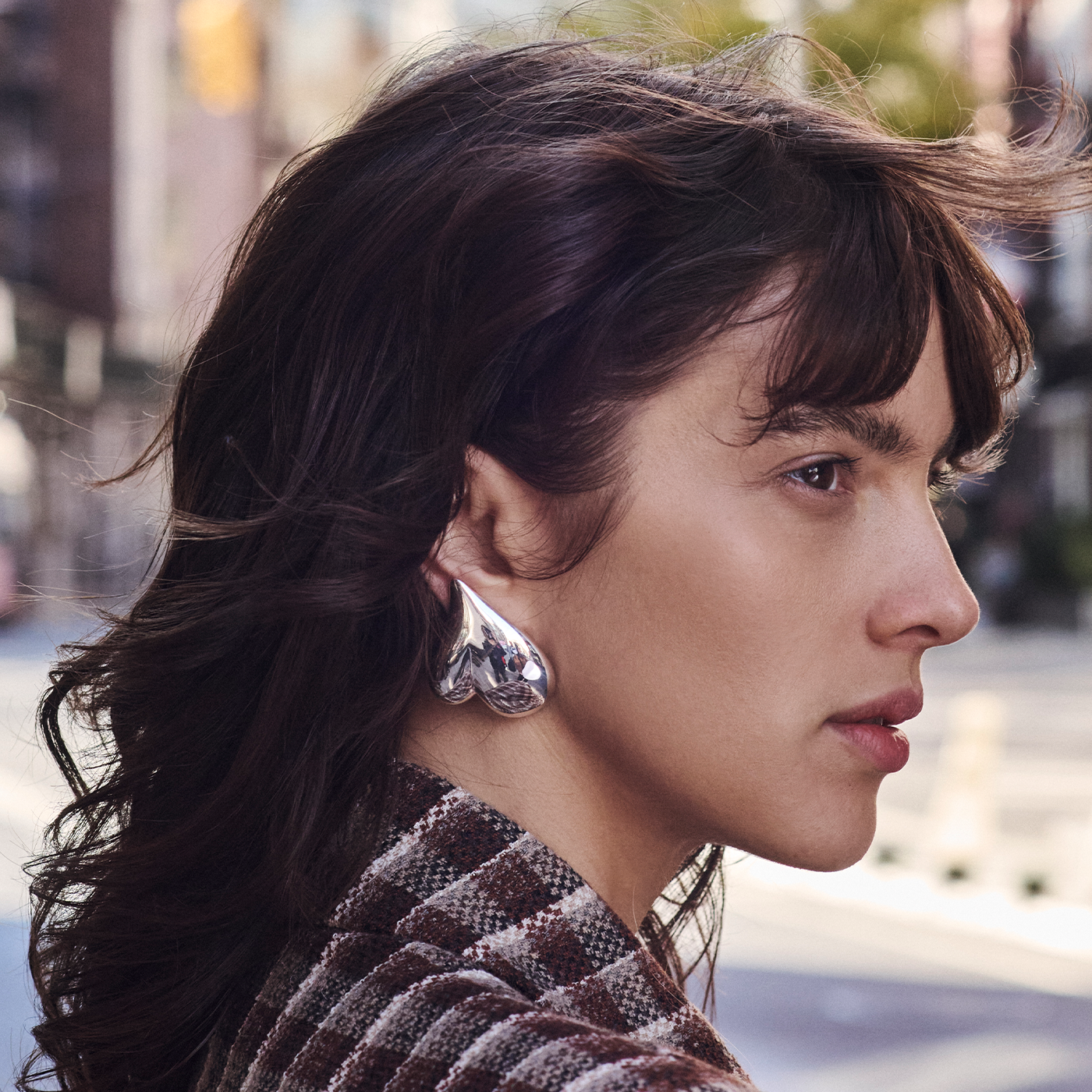 JENNY BIRD Mega Art Heart Button Earrings