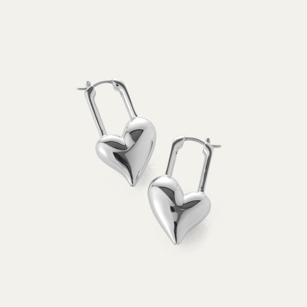 JENNY BRID Padlock Heart Earrings