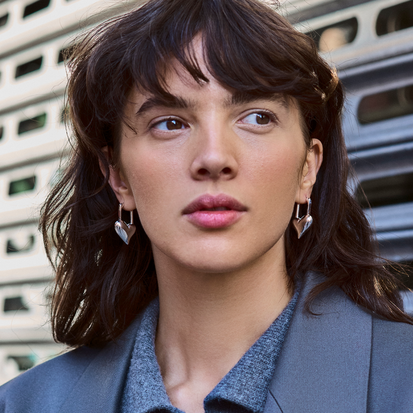 JENNY BRID Padlock Heart Earrings
