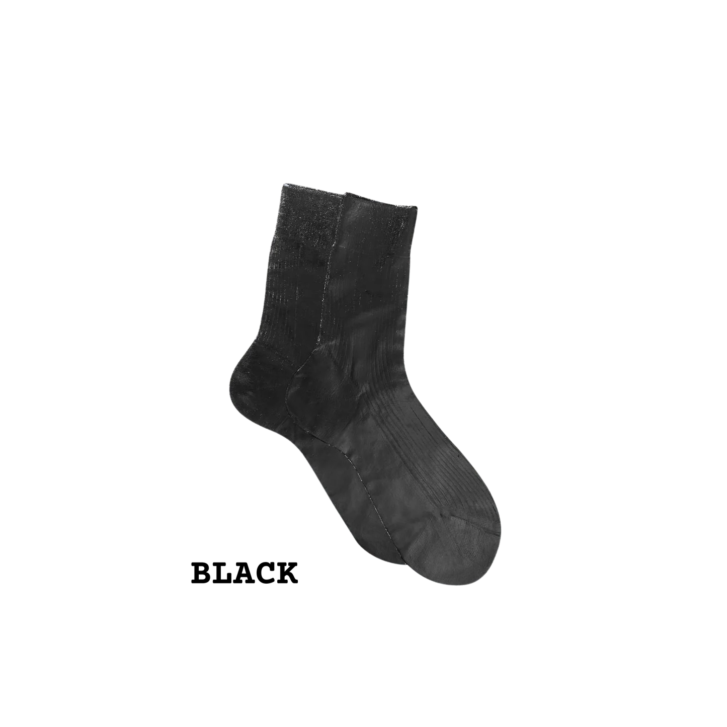 MARIA LA ROSA One Ribbed Laminated Socks