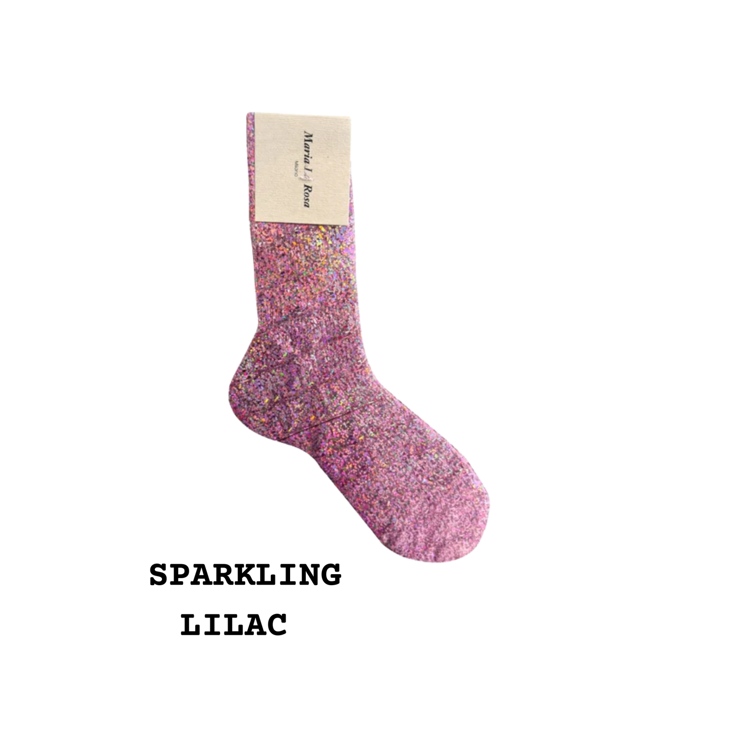 MARIA LA ROSA One Ribbed Laminated Socks