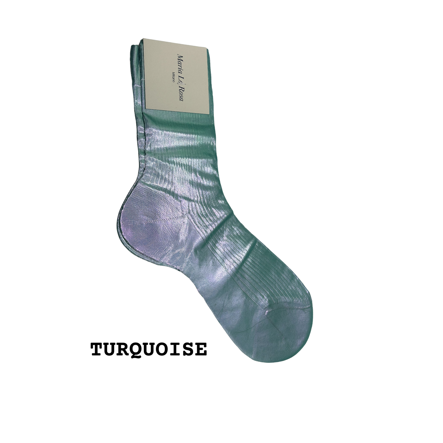MARIA LA ROSA One Ribbed Laminated Socks