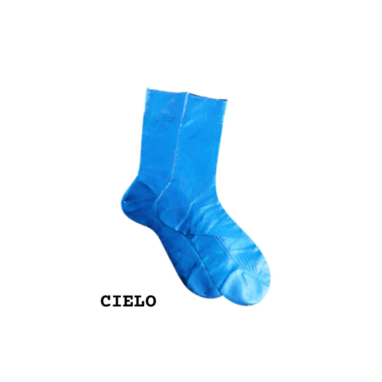 MARIA LA ROSA One Ribbed Laminated Socks