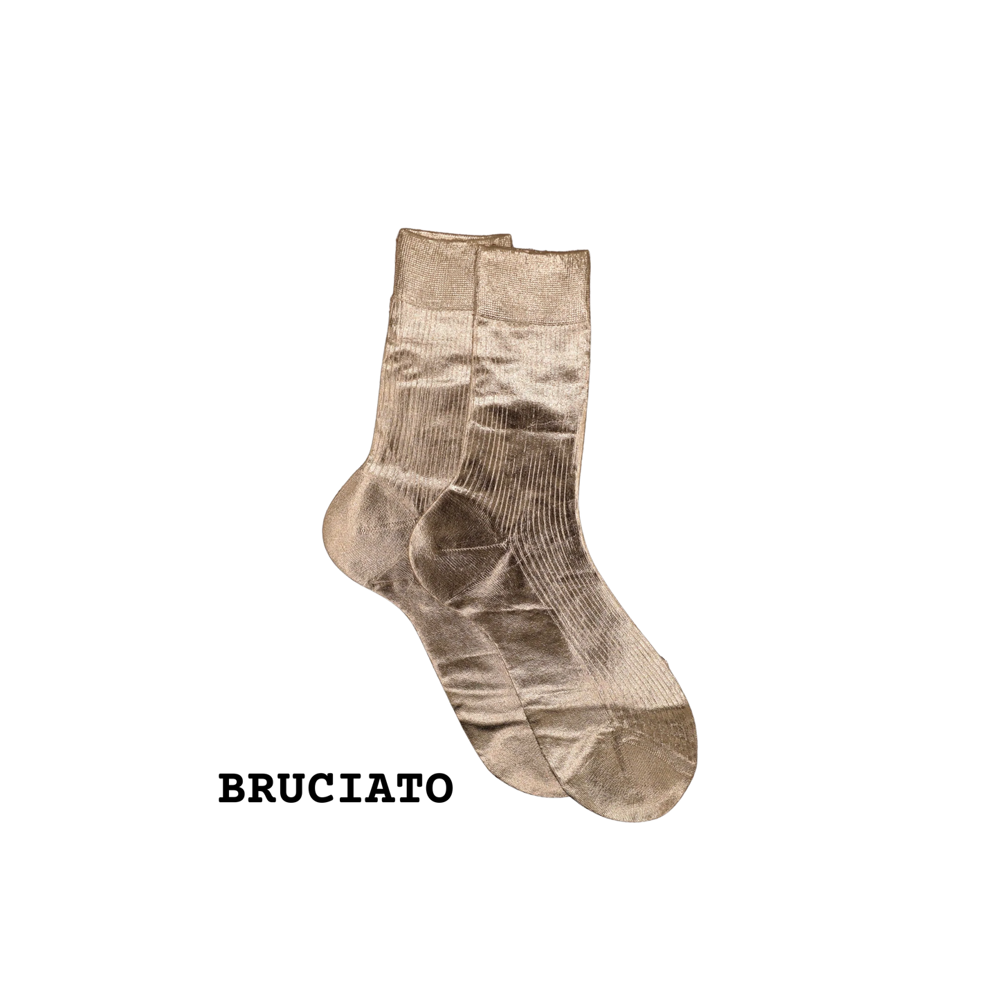 MARIA LA ROSA One Ribbed Laminated Socks