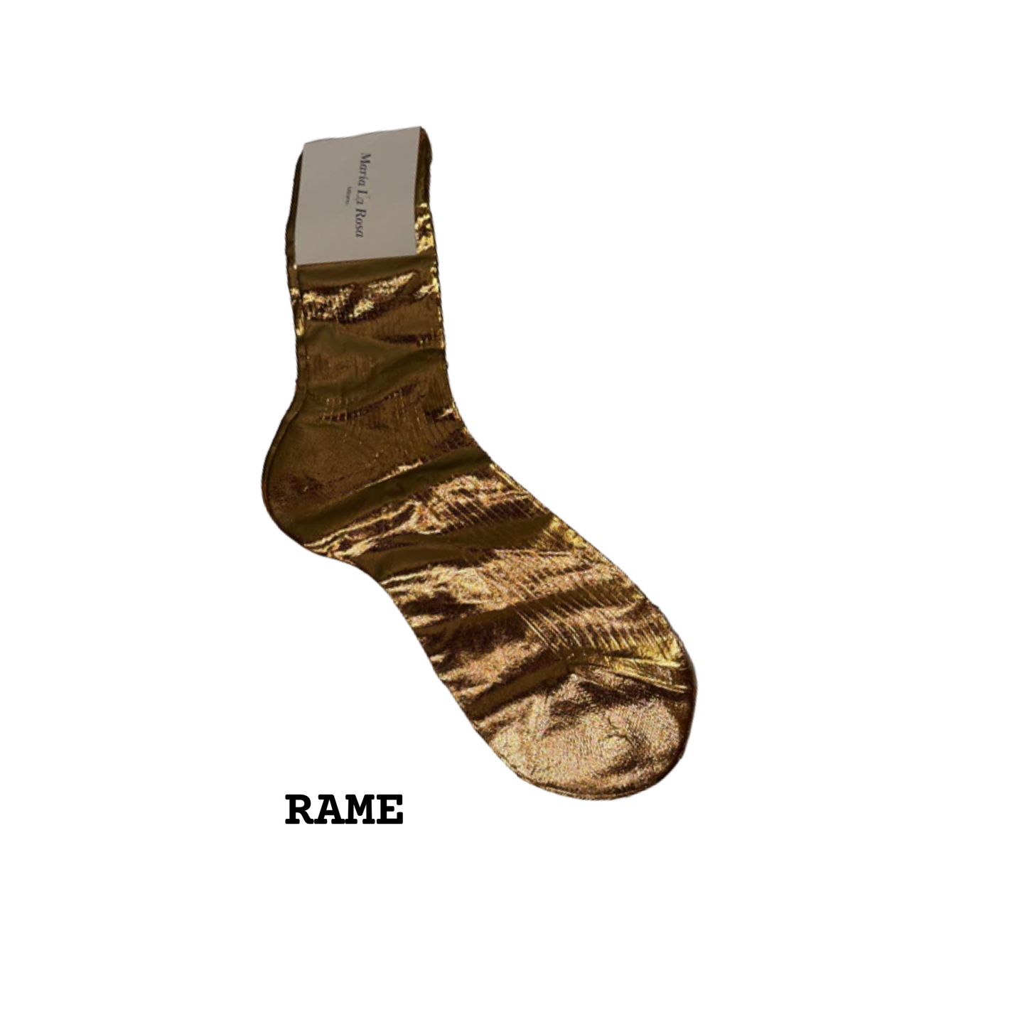 MARIA LA ROSA One Ribbed Laminated Socks