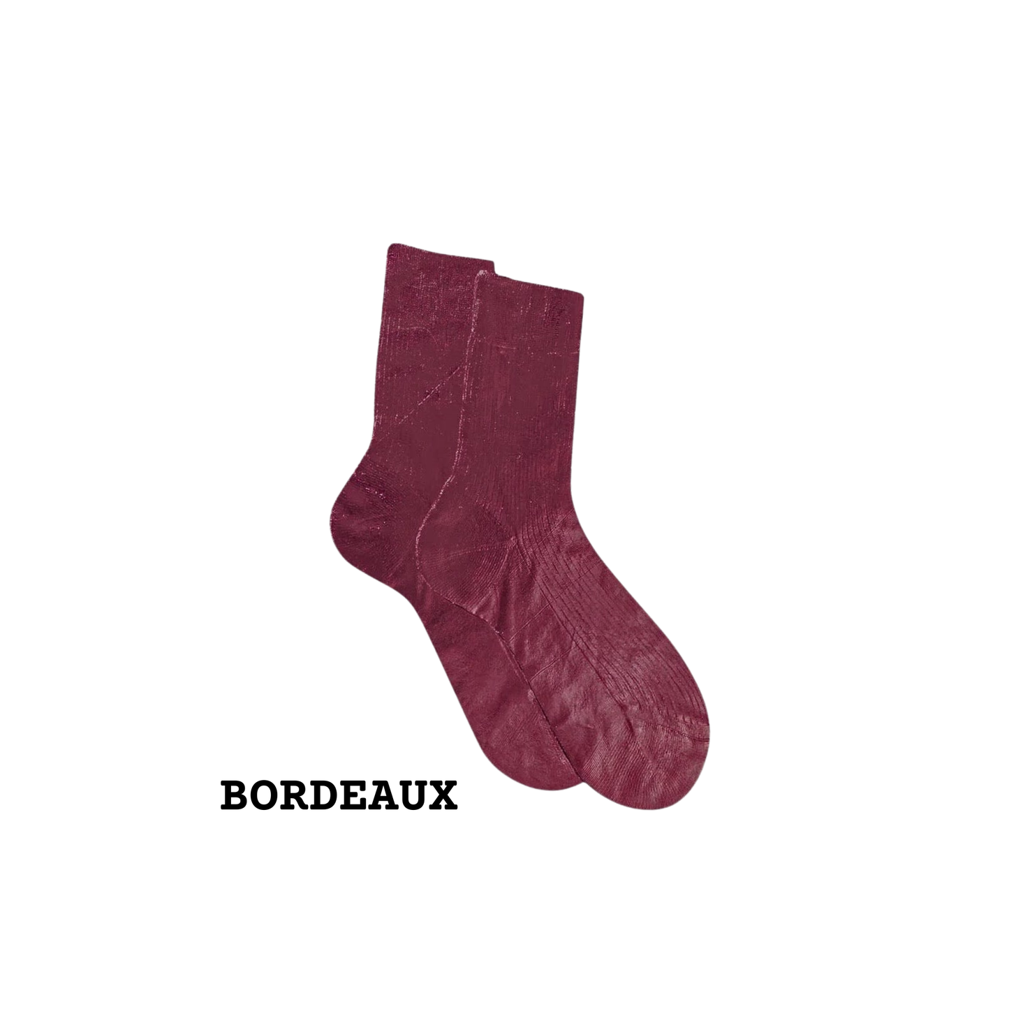 MARIA LA ROSA One Ribbed Laminated Socks