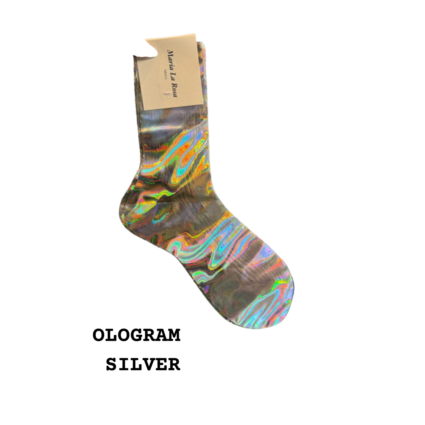 MARIA LA ROSA One Ribbed Laminated Socks