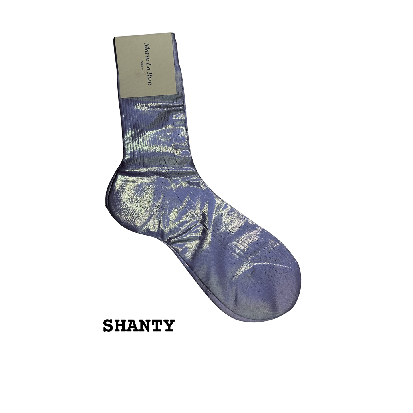 MARIA LA ROSA One Ribbed Laminated Socks