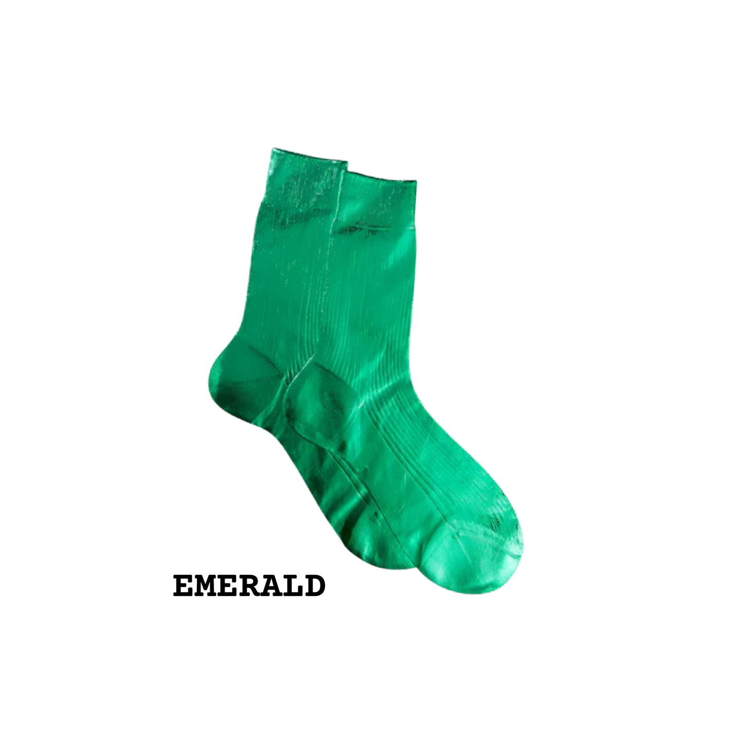 MARIA LA ROSA One Ribbed Laminated Socks