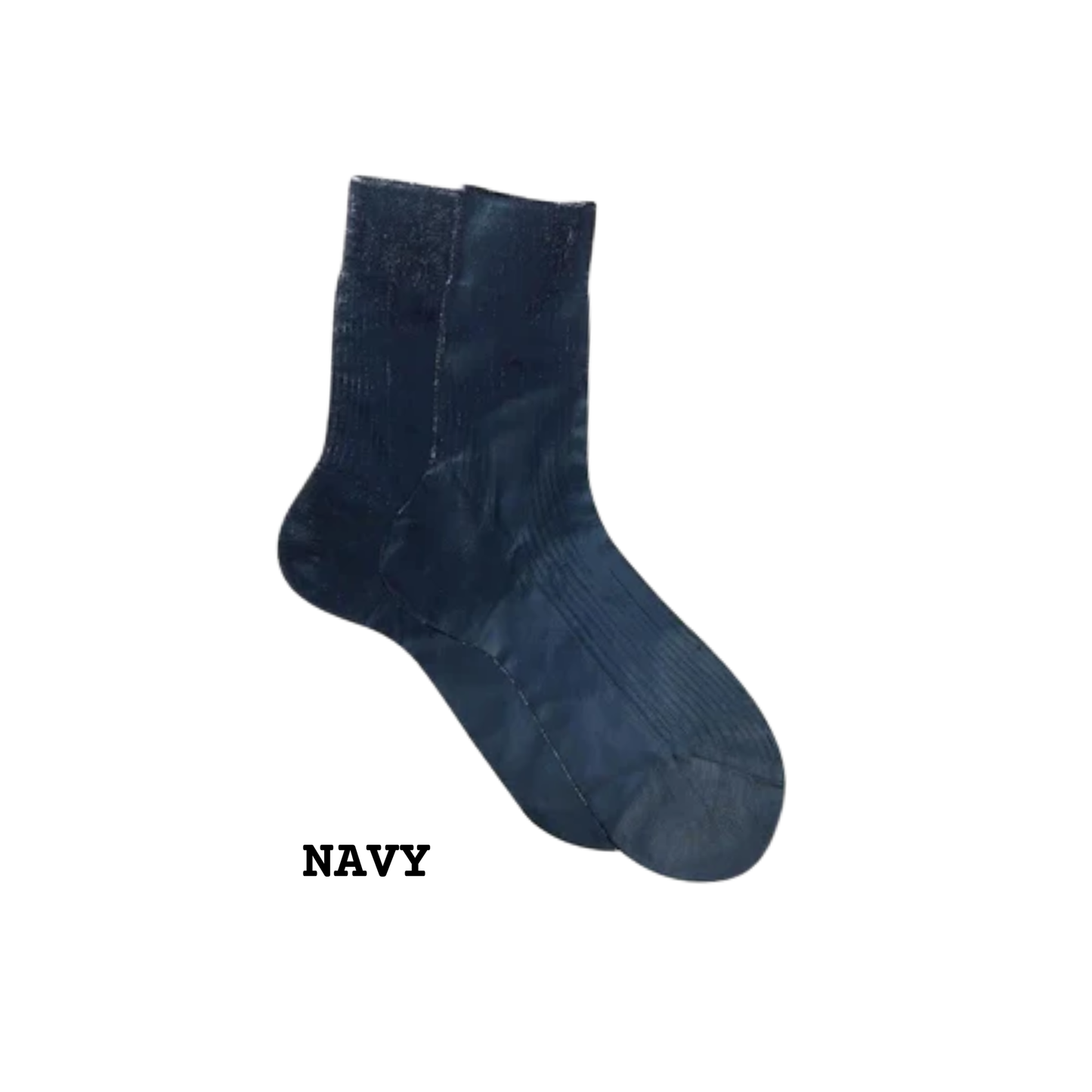 MARIA LA ROSA One Ribbed Laminated Socks