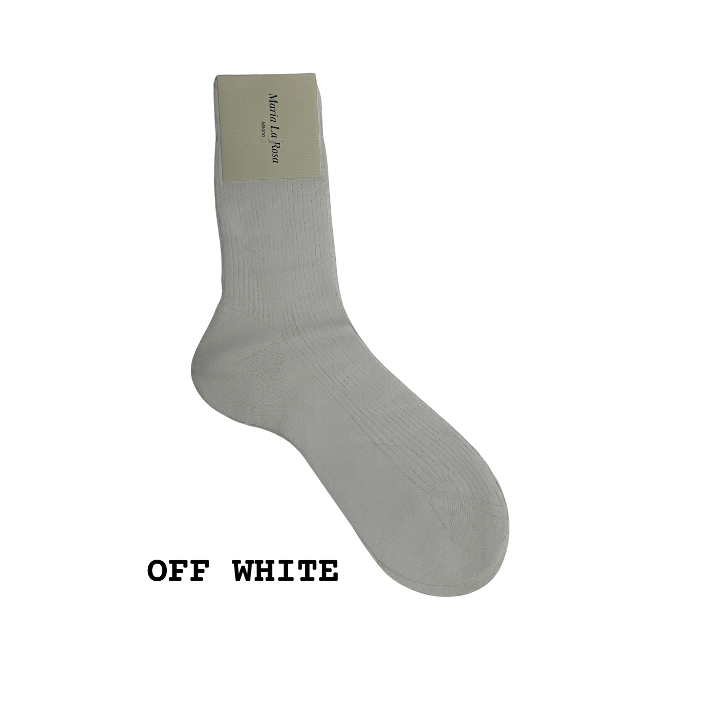 MARIA LA ROSA One Ribbed Laminated Socks