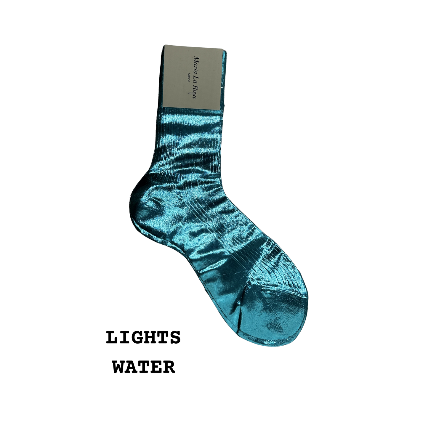 MARIA LA ROSA One Ribbed Laminated Socks