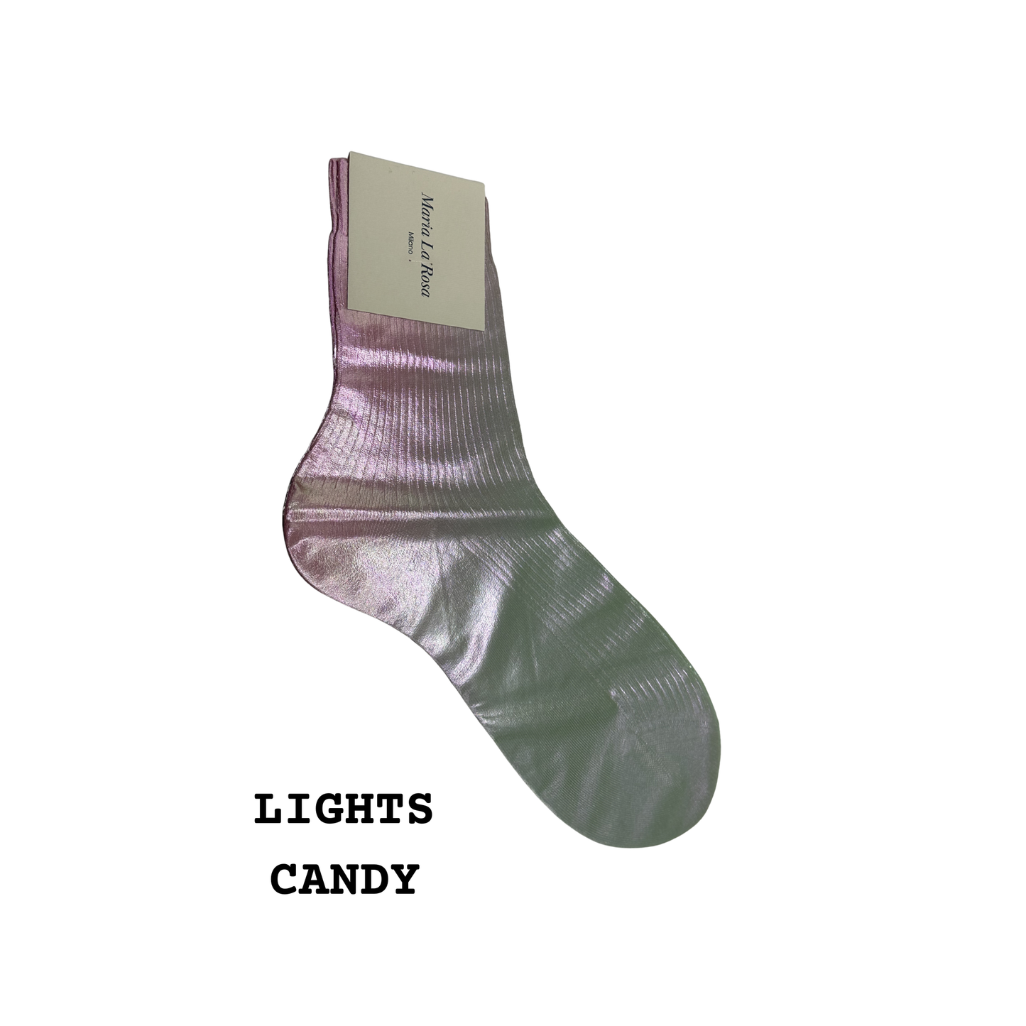 MARIA LA ROSA One Ribbed Laminated Socks