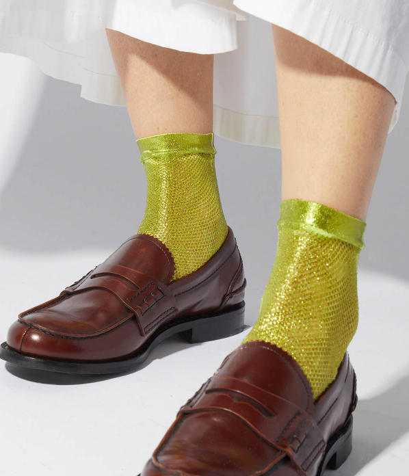 MARIA LA ROSA Net Laminated Socks