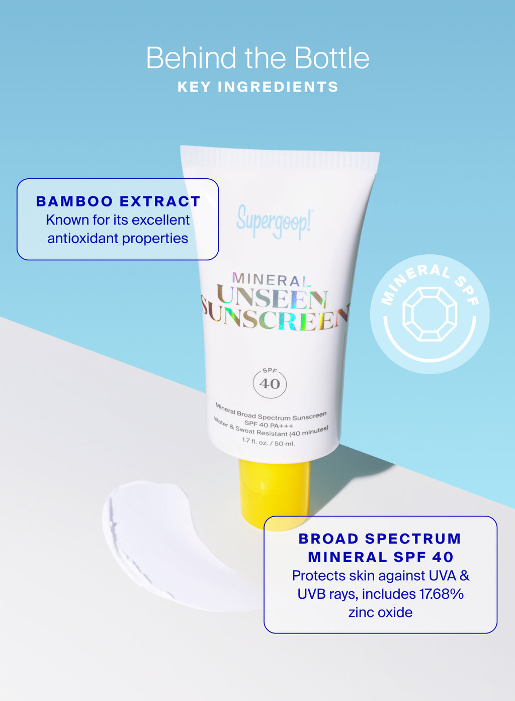 Supergoop Mineral Unseen Sunscreen SPF 40