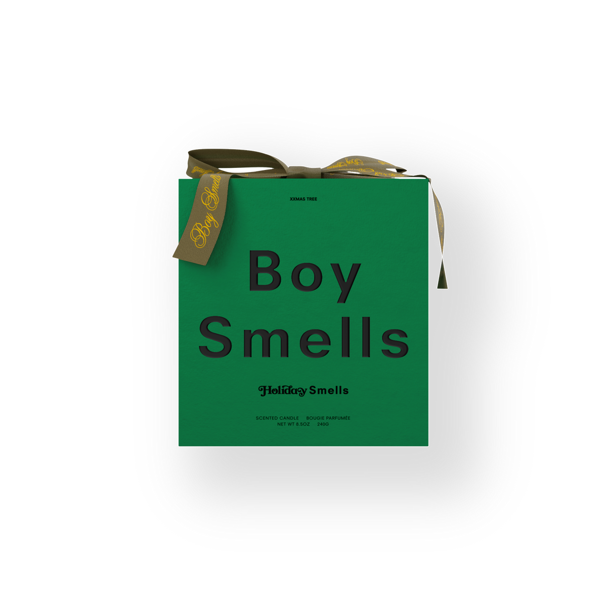 Boy Smells Xxmas Tree Candle box