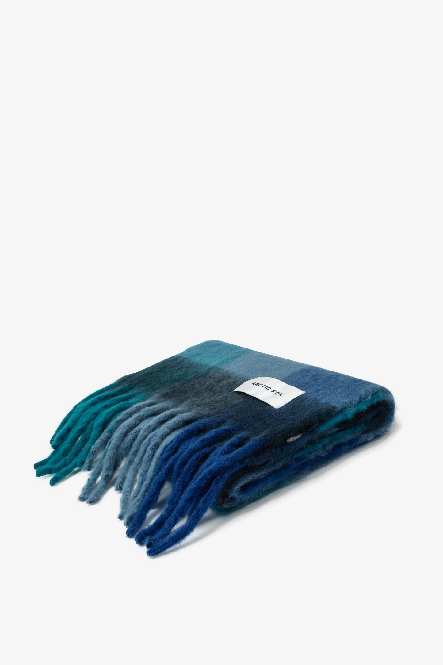 ARCTIC FOX The Reykjavik Scarf - 100% Recycled - Blue Check - FW25