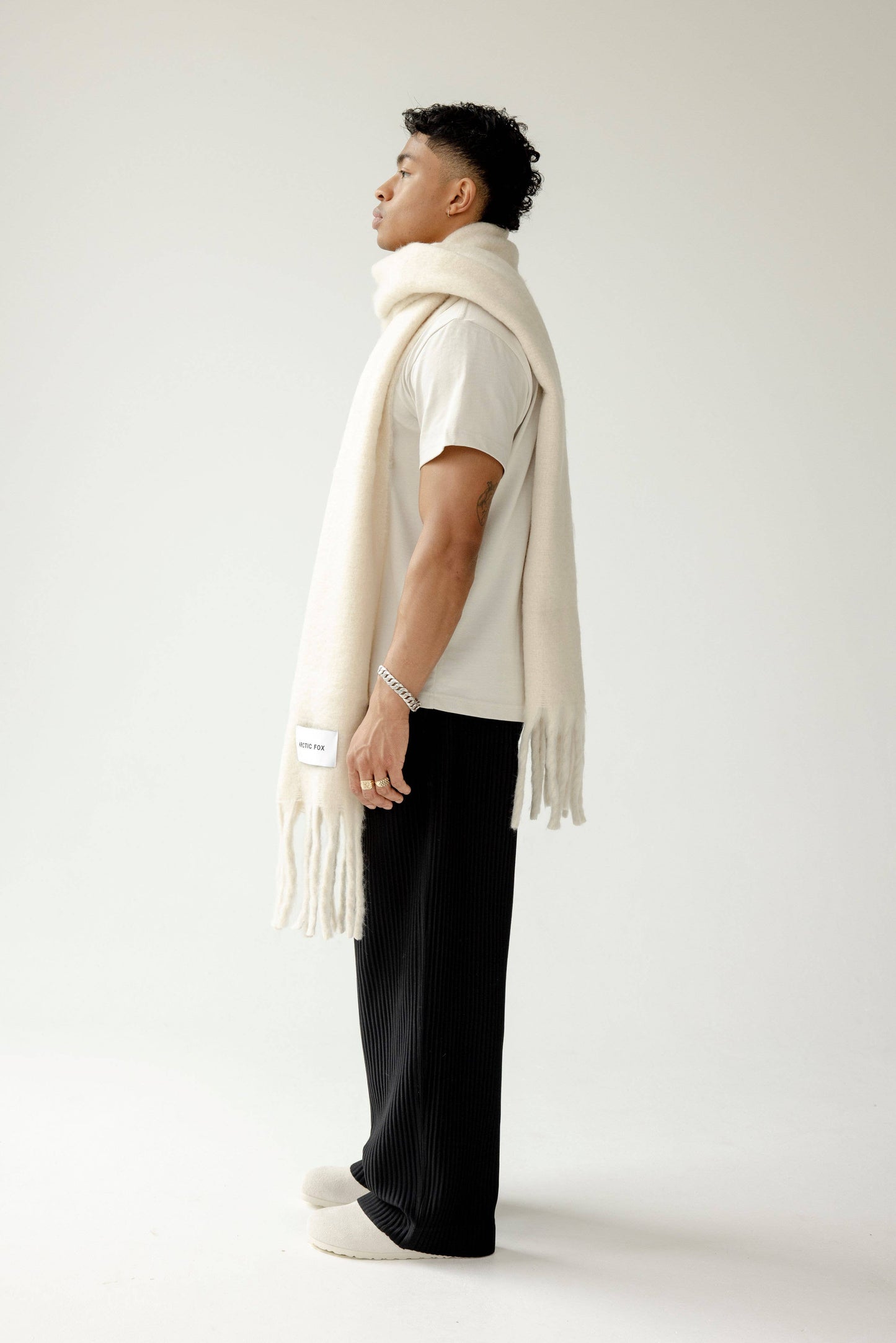 ARCTIC FOX The Reykjavik Scarf - 100% Recycled - Pebble Beige - FW25