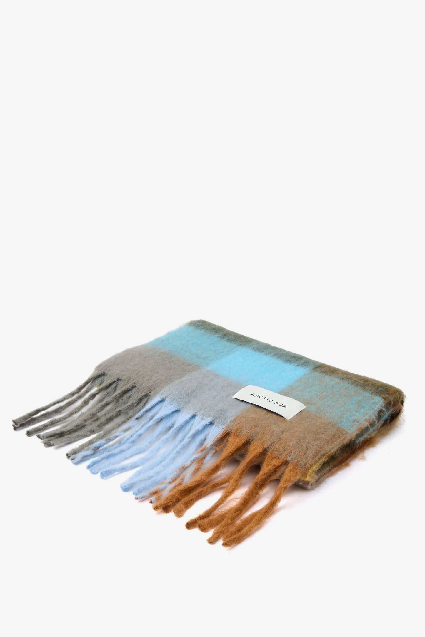 ARCTIC FOX The Reykjavik Scarf - 100% Recycled - Blue/Orange - FW25