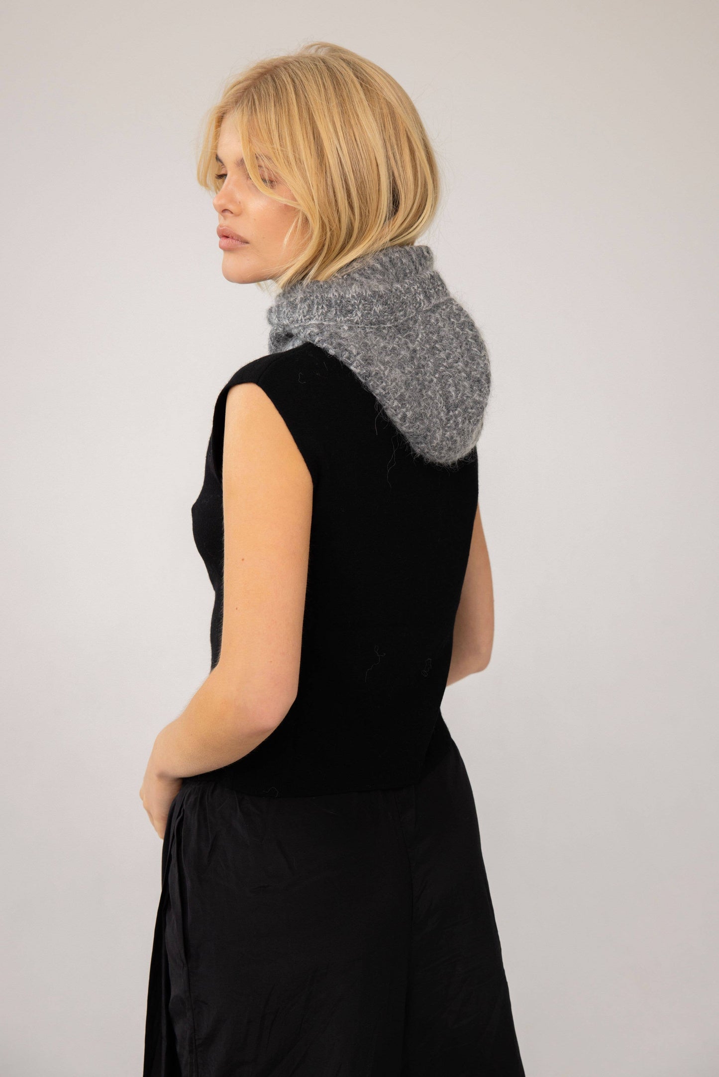 ARCTIC FOX Alpaca Balaclava Fitted Hood - Alpine Cloud - FW25